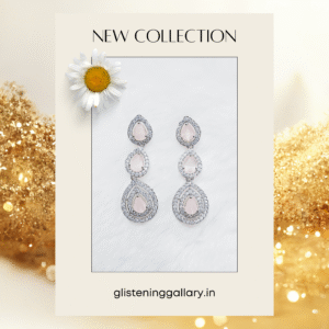 Crystal Teardrop Layered Dangler Earrings