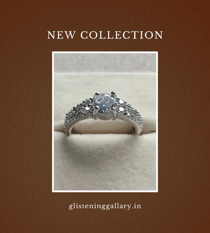 Brilliant Round Diamond Pavé Ring – Sterling Silver