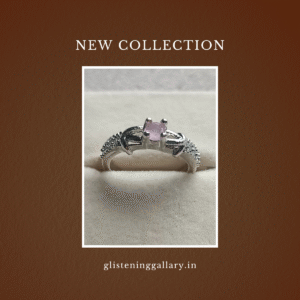 Delicate Silver Ring with Soft Pink Cat’s Eye Gemstone