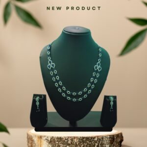 🌿Emerald Elegance – Dual Layered Necklace Set🌿