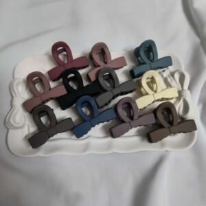 Matte Finish Hair Claw Clips – Set of 10