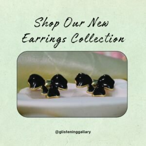 Black Bow Elegance Studs