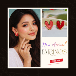 New Arrival – Classic Red Heart Stud Earrings