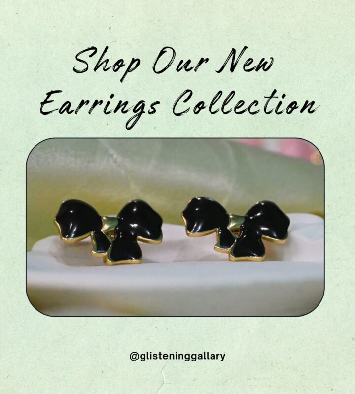 Black Bow Elegance Studs
