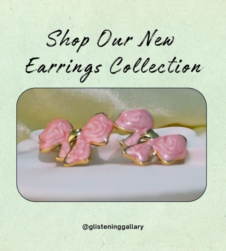 Blush Pink Floral Earrings – New Collection