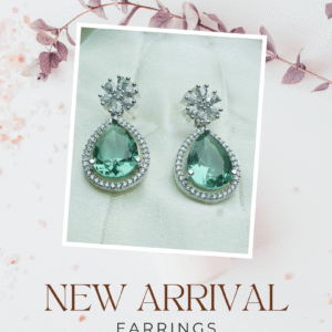 Emerald Bloom Teardrop Earrings