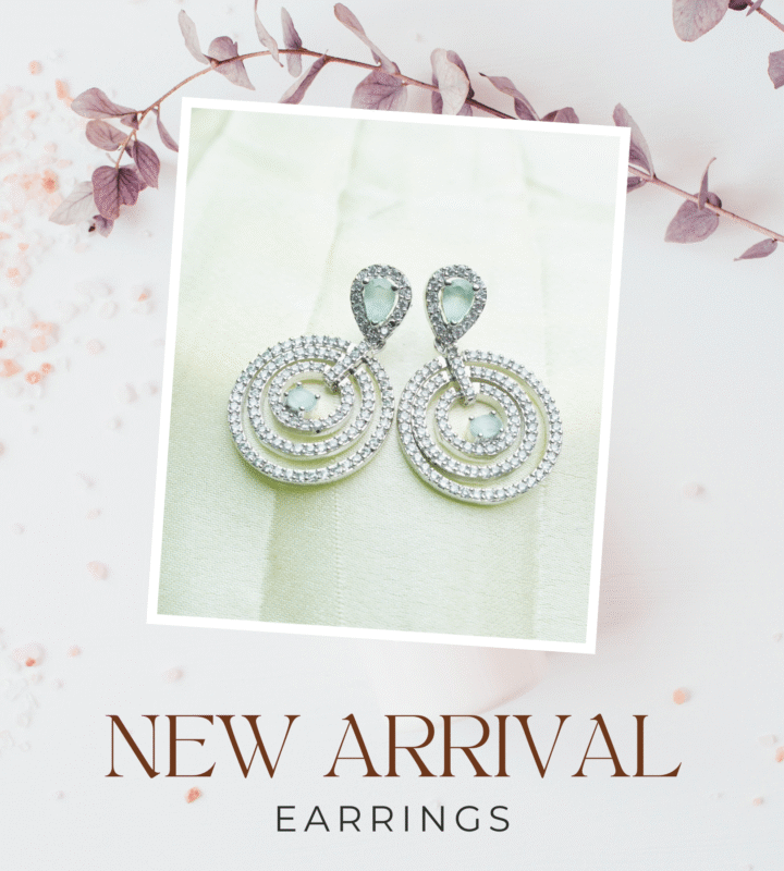 Crystal Spiral Drop Earrings