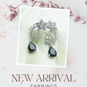 Midnight Bloom Drop Earrings