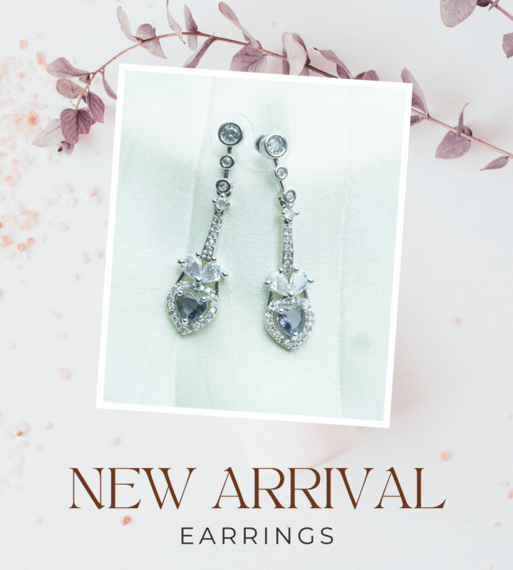 Crystal Leaf Drop Elegance Earrings