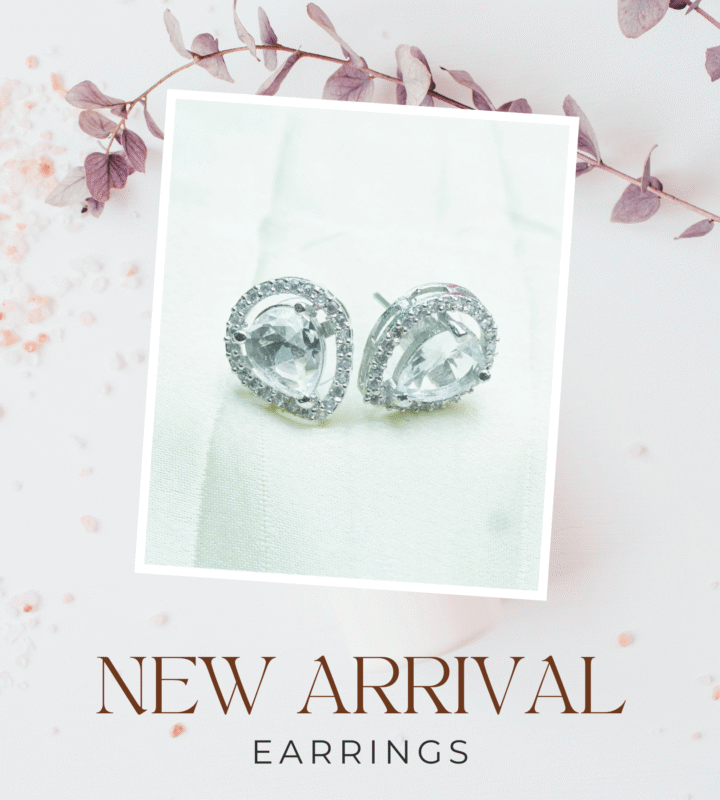 Crystal Heart Glow Stud Earrings
