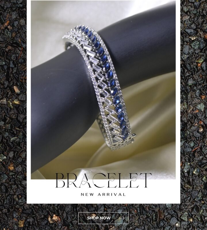 Royal Blue Crystal Link Bracelet