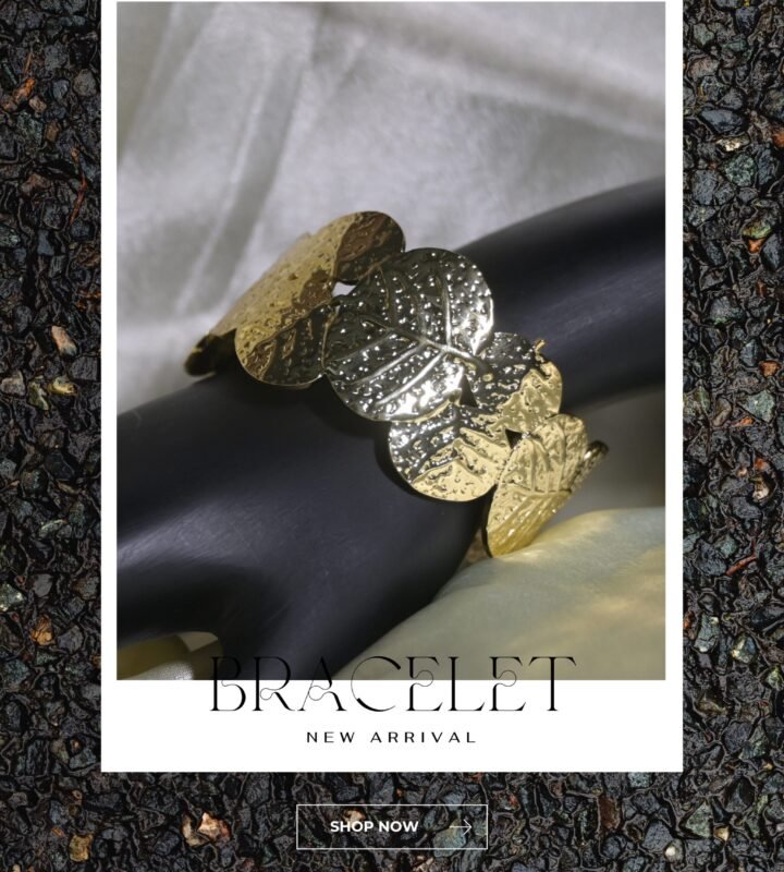 Golden Leaf Charm Bracelet