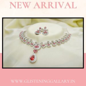 ❤️ Crimson Teardrop Elegance Necklace Set