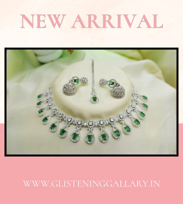 Emerald Grace Drop Necklace Set