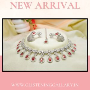 Ruby Royale Drop Necklace Set