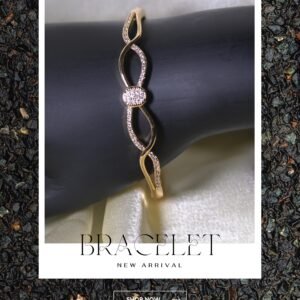 Infinity Sparkle Gold Bracelet