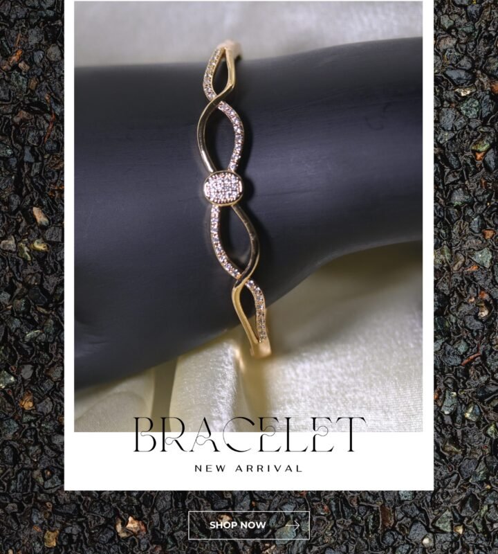Infinity Sparkle Gold Bracelet