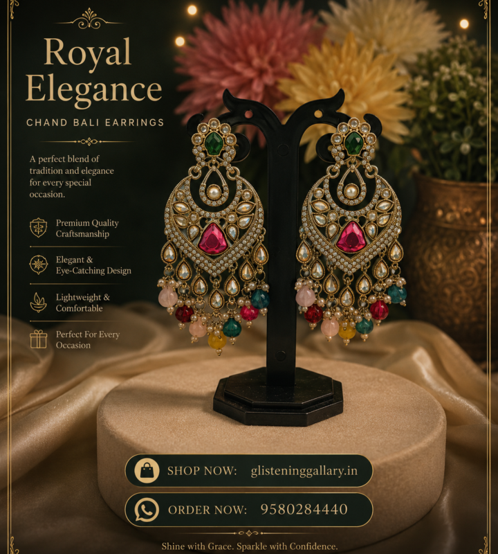 Royal Radiance Chandbali Earrings