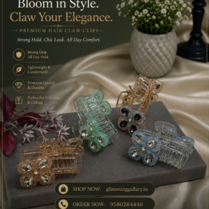 Bloom Luxe Hair Claw Clips