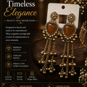 Amber Royale Tassel Earrings