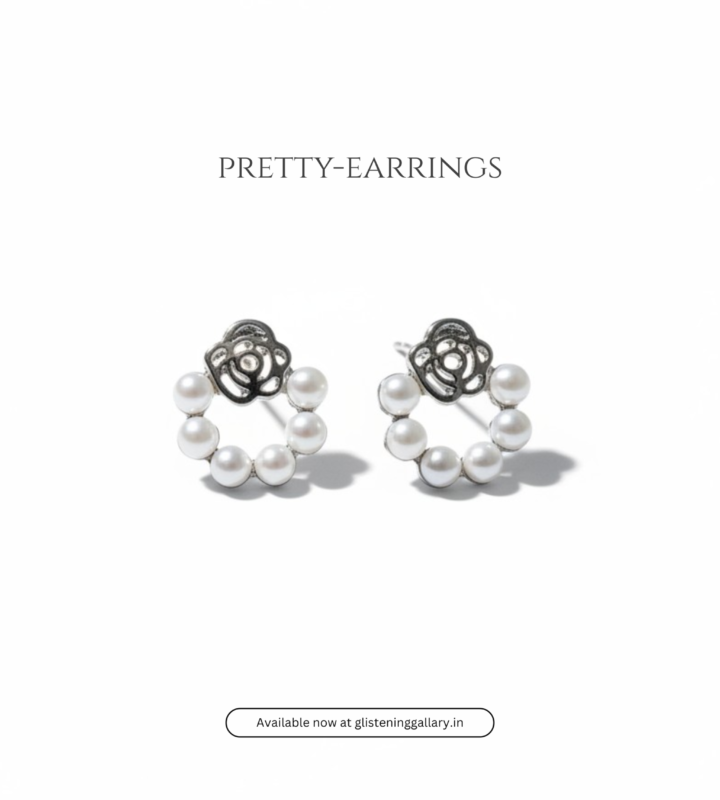 Pearl Bloom Stud Earrings