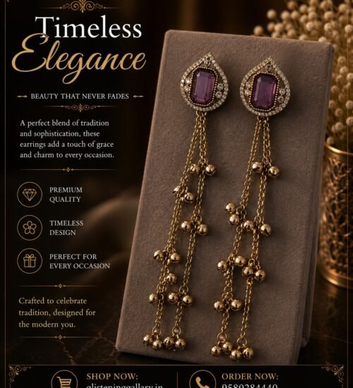 Imperial Amethyst Long Earrings