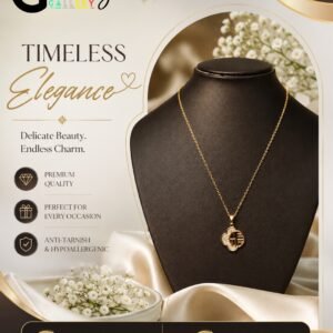 Celeste Gold Charm Pendant Necklace