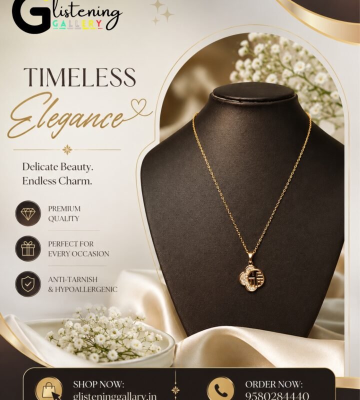 Celeste Gold Charm Pendant Necklace