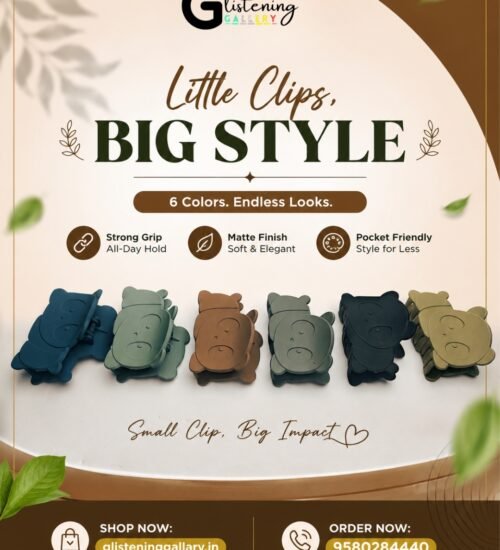 Teddy Charm Hair Claw Clip