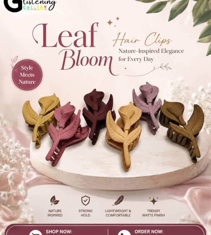 LeafLuxe Hair Claw Clip