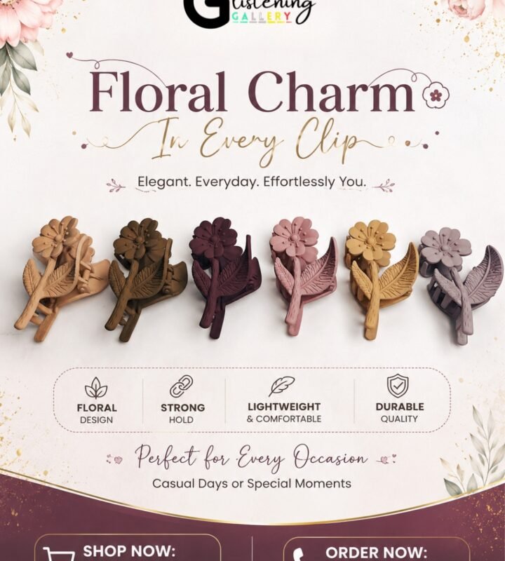 Bloom Grace Floral Hair Claw Clip