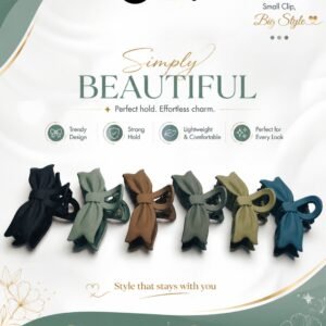 Luxe Bow Hair Claw Clip Set