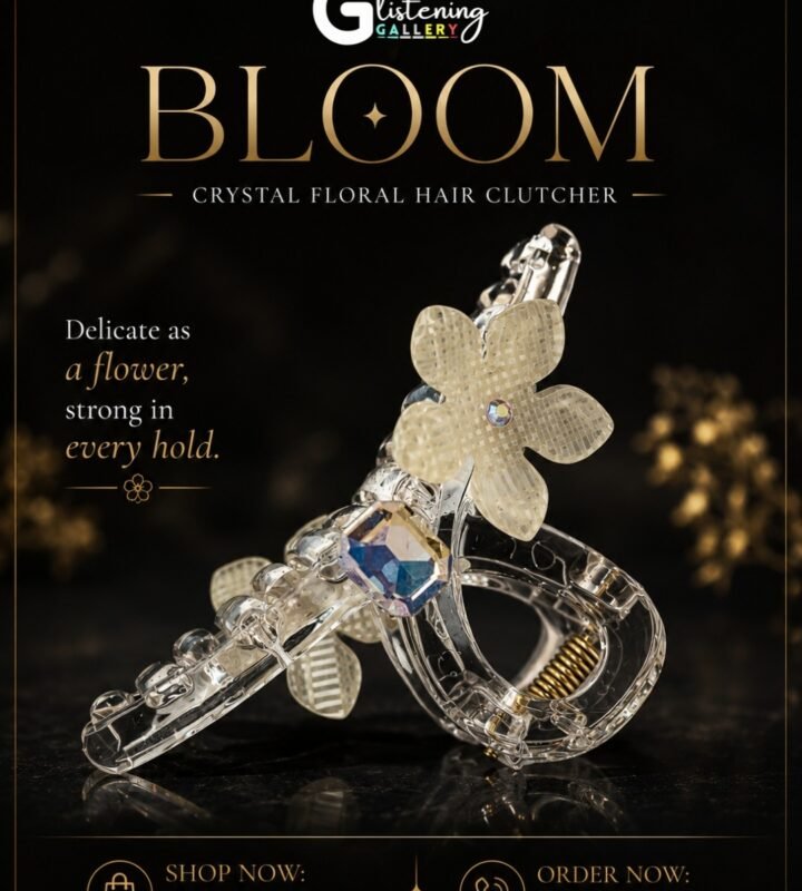 Crystal Petal Hair Clutcher