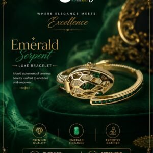 Emerald Serpentine Bangle Watch