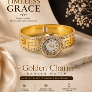 Golden Royale Bangle Watch