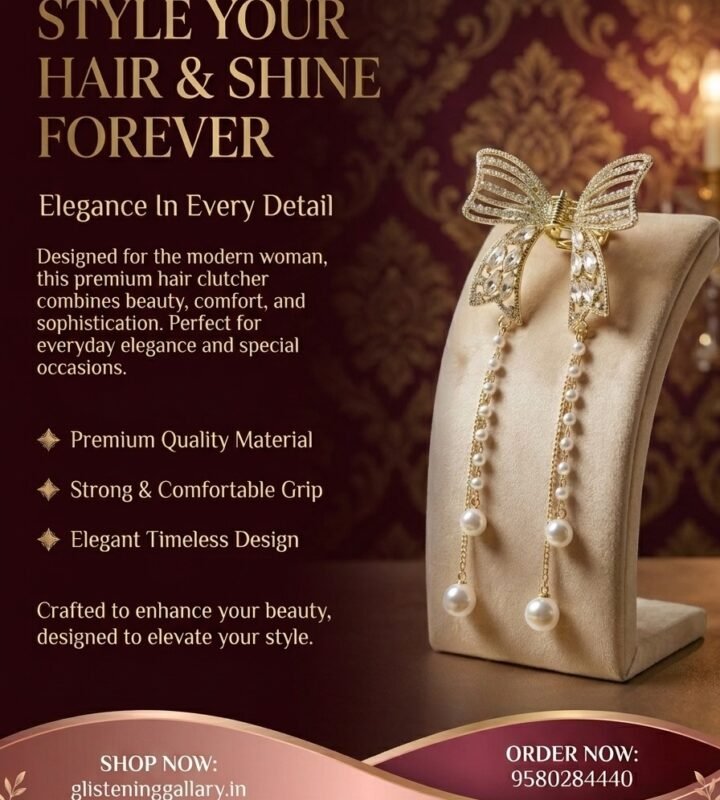Pearl Grace Bow Clutcher