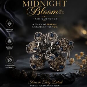 Midnight Blossom Hair Clutcher
