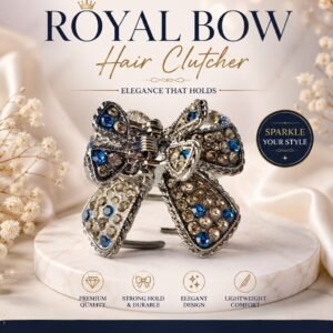 Sapphire Bow Clutcher