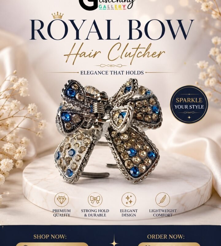 Sapphire Bow Clutcher