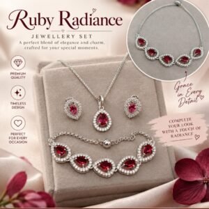 Ruby Radiance Jewellery Set