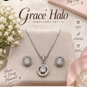 Grace Halo Jewellery Set