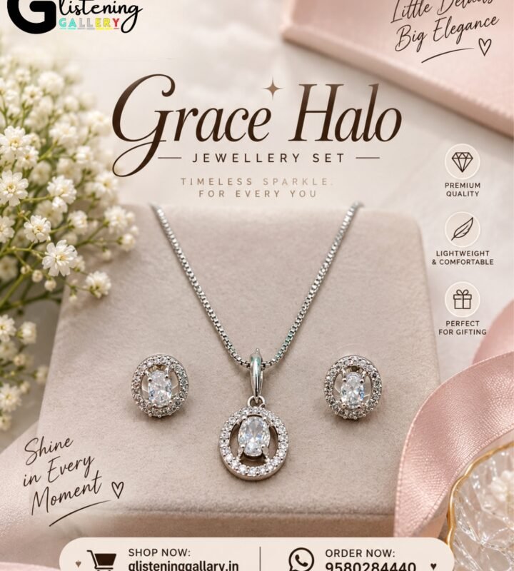 Grace Halo Jewellery Set