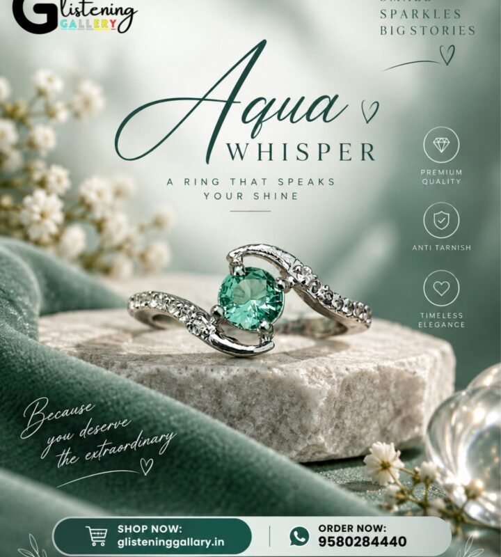 Aqua Whisper Ring