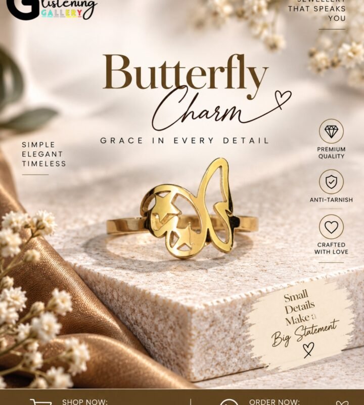 Butterfly Charm Ring
