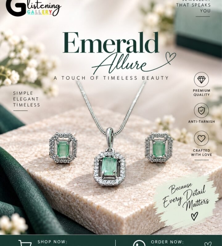 Emerald Allure Jewellery Set